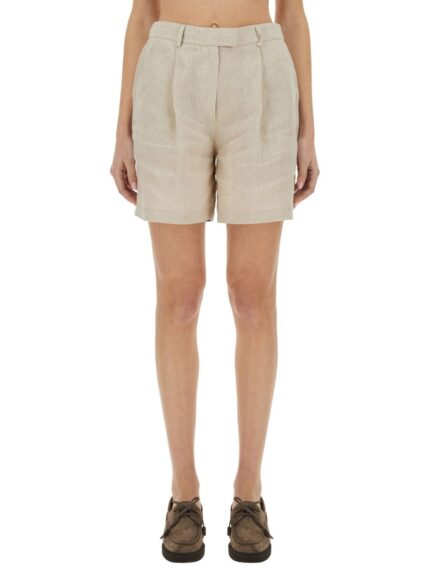 Brunello Cucinelli LINEN BAGGY SHORTS