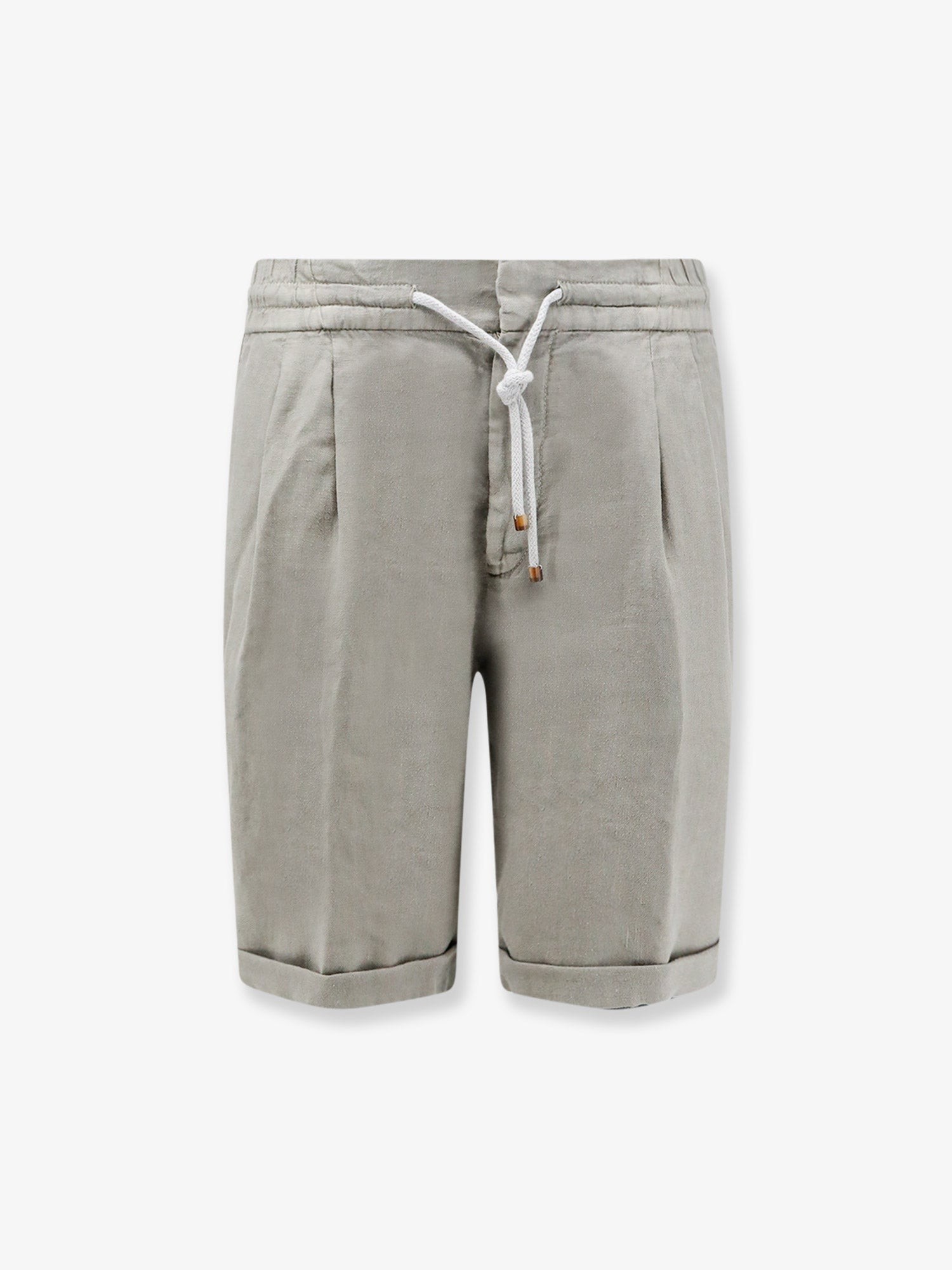 Brunello Cucinelli Linen Bermuda Shorts With Drawstring