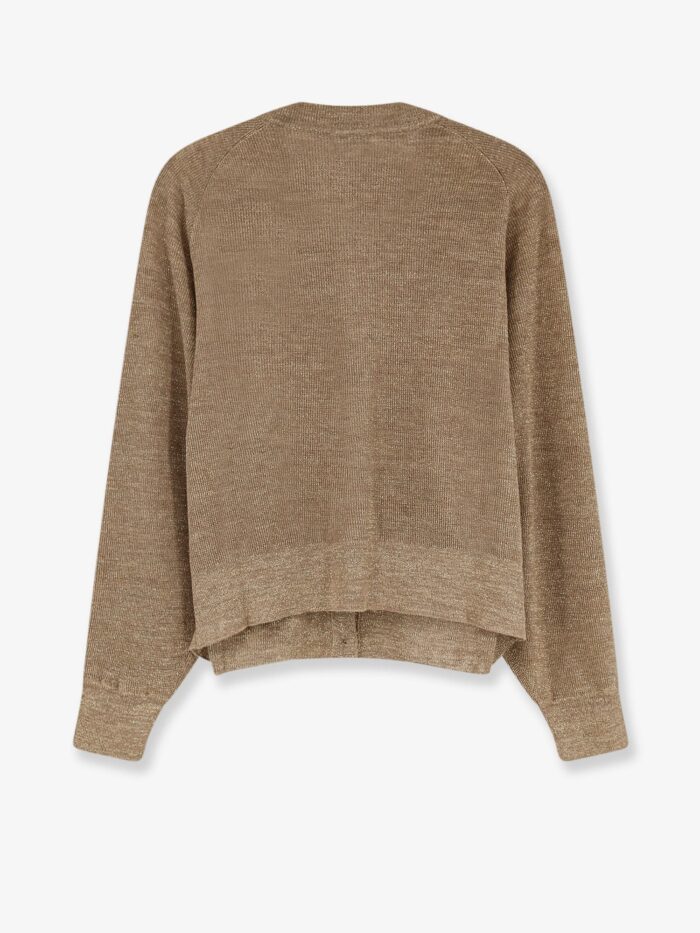 Brunello Cucinelli Linen Blend Cardigan With Lurex Effect