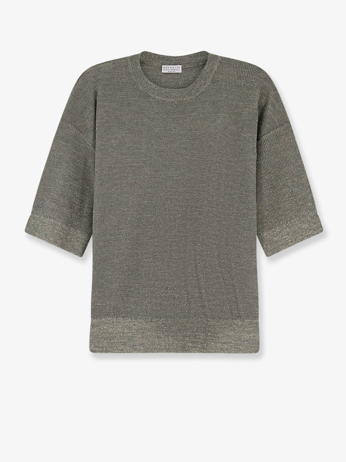 Brunello Cucinelli Linen Blend Sweater With Lurex Effect