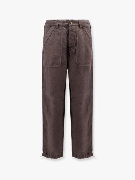 Brunello Cucinelli Linen Gabardine Relaxed Fit Trousers
