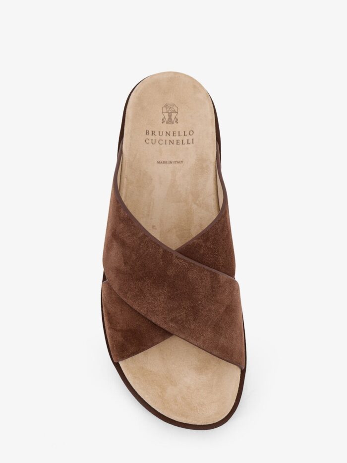 Brunello Cucinelli Low Suede Sandals