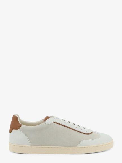 Brunello Cucinelli Low-Top Suede And Leather Sneakers