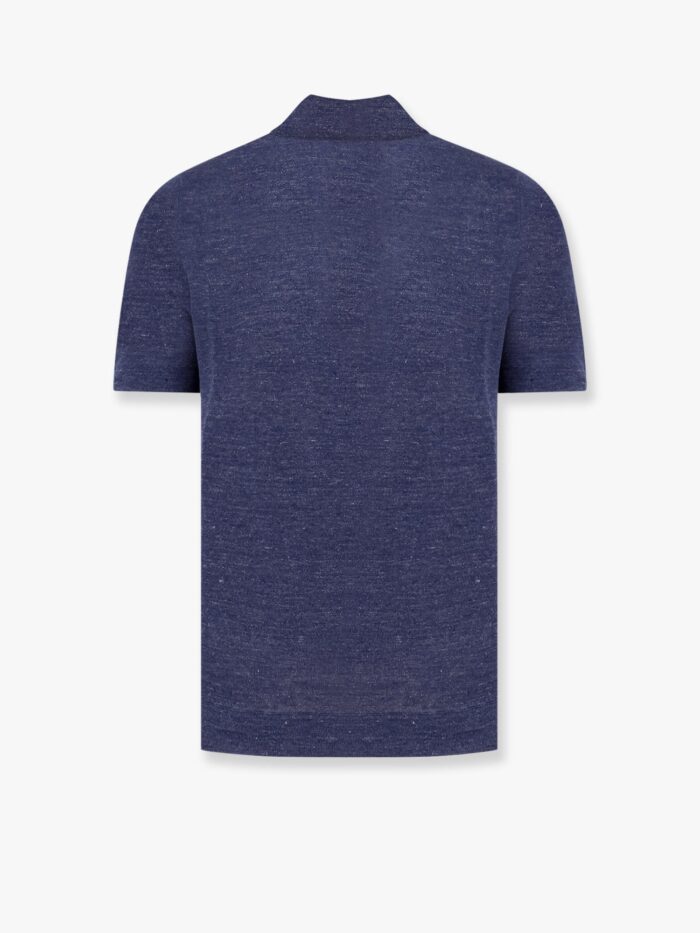 Brunello Cucinelli Mélange Cotton And Linen Polo Shirt