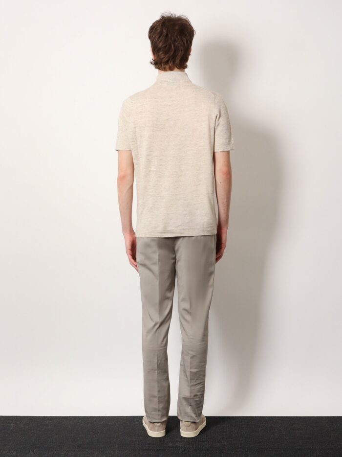 Brunello Cucinelli Mélange Cotton And Linen Polo Shirt
