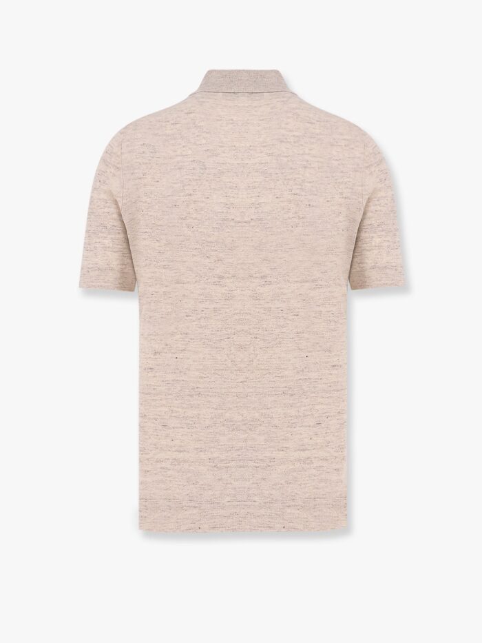 Brunello Cucinelli Mélange Cotton And Linen Polo Shirt
