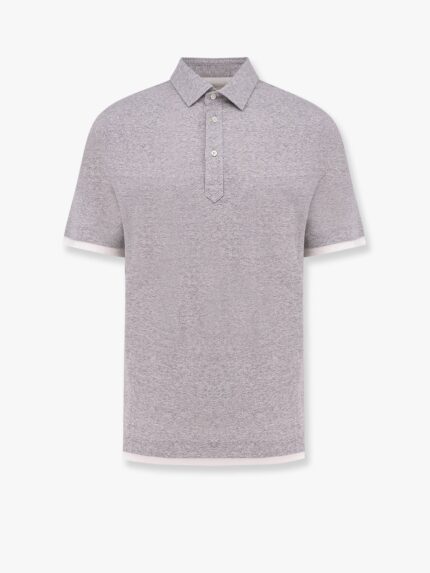 Brunello Cucinelli Mélange Linen And Cotton Polo Shirt