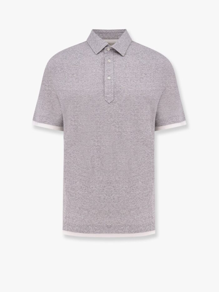 Brunello Cucinelli Mélange Linen And Cotton Polo Shirt