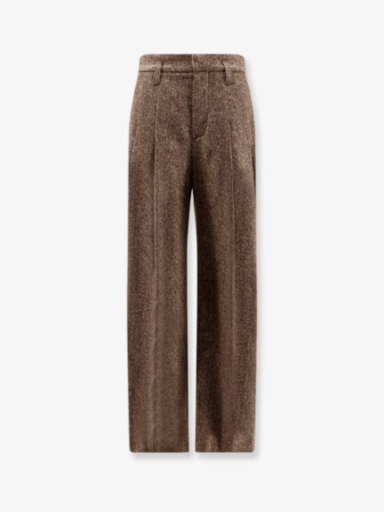 Brunello Cucinelli Mélange Wool Blend Trousers