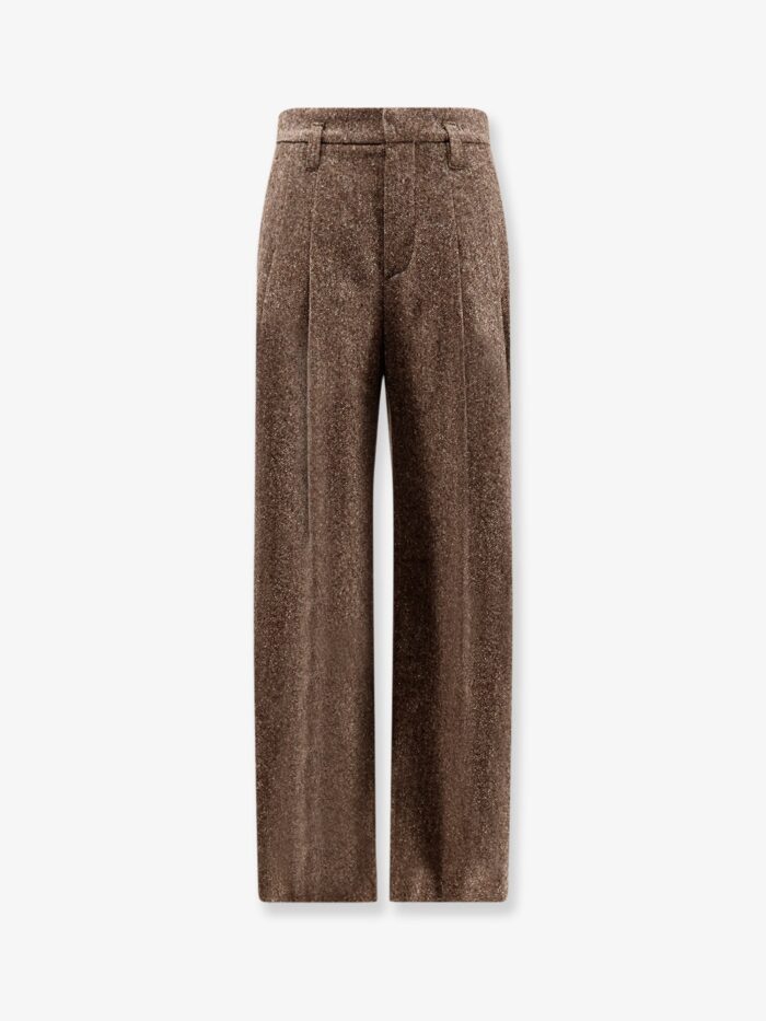 brunello cucinelli mélange wool blend trousers Brunello Cucinelli Mélange Wool Blend Trousers