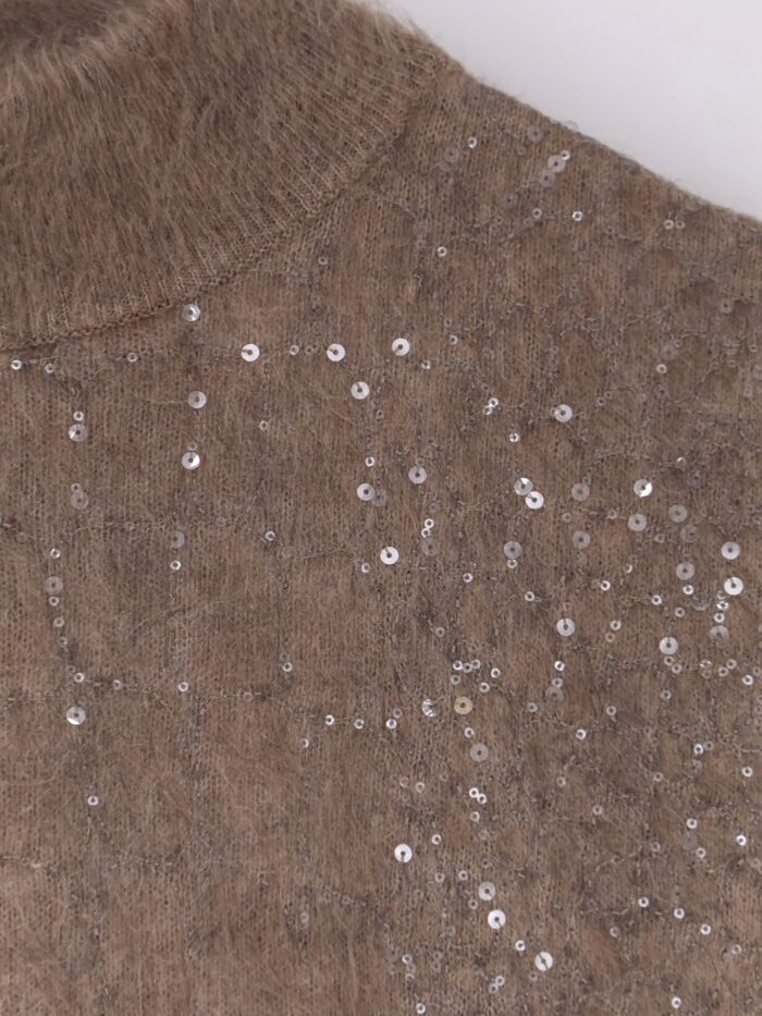 brunello cucinelli mohair and virgin wool dress with sequins Brunello Cucinelli Mohair And Virgin Wool Dress With Sequins