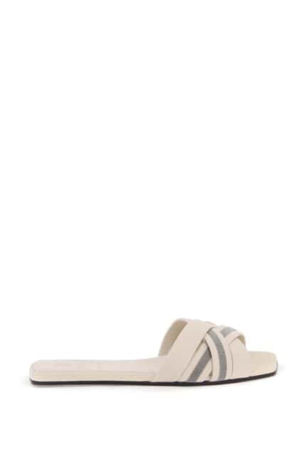 BRUNELLO CUCINELLI "nappa Slides With Decorative Charm"