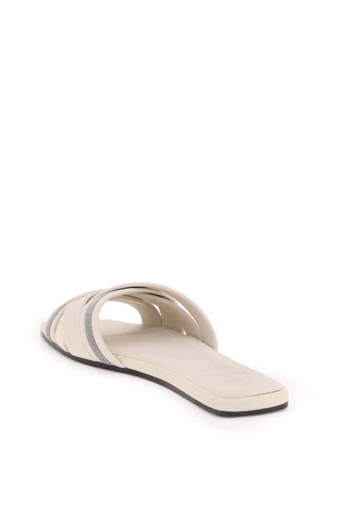 BRUNELLO CUCINELLI "nappa Slides With Decorative Charm"