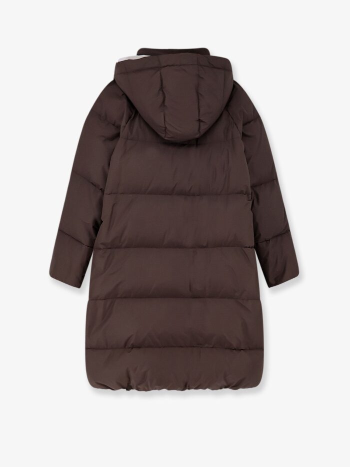 Brunello Cucinelli Nylon And Cotton Long Down Jacket