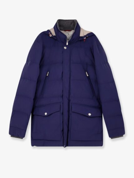 Brunello Cucinelli Nylon Down Jacket With Hood
