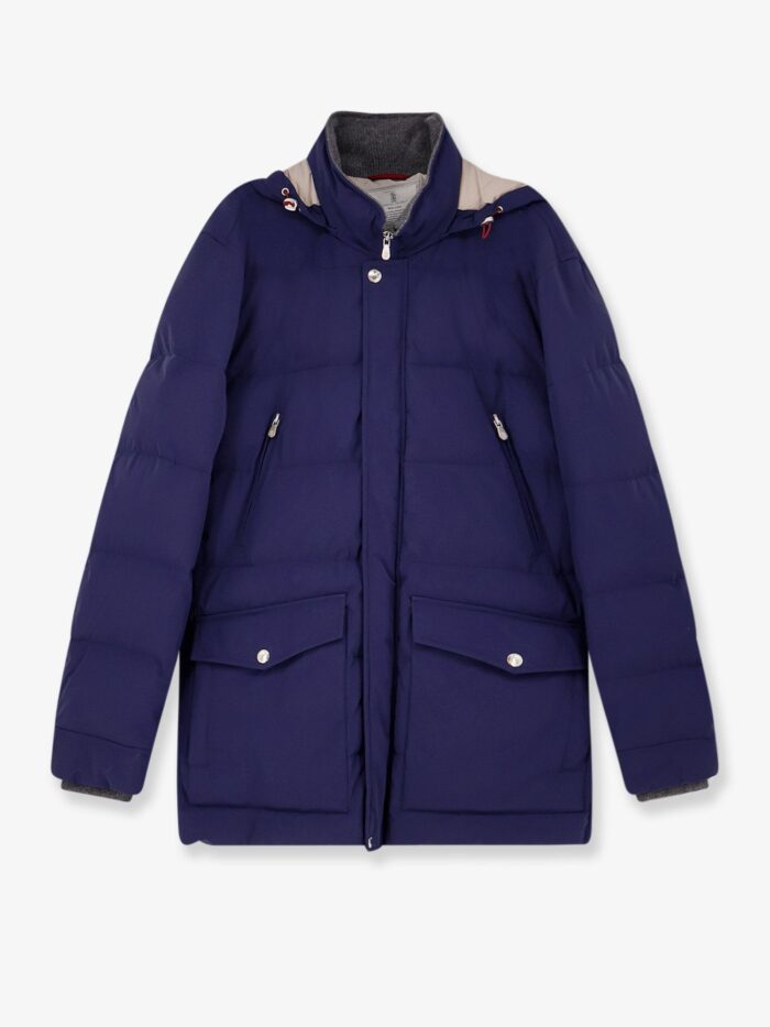 Brunello Cucinelli Nylon Down Jacket With Hood