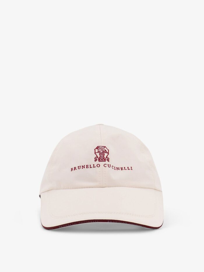 Brunello Cucinelli Nylon Hat With Embroidered Logo On The Front