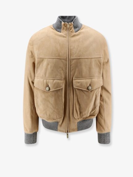 Brunello Cucinelli Padded Suede Jacket