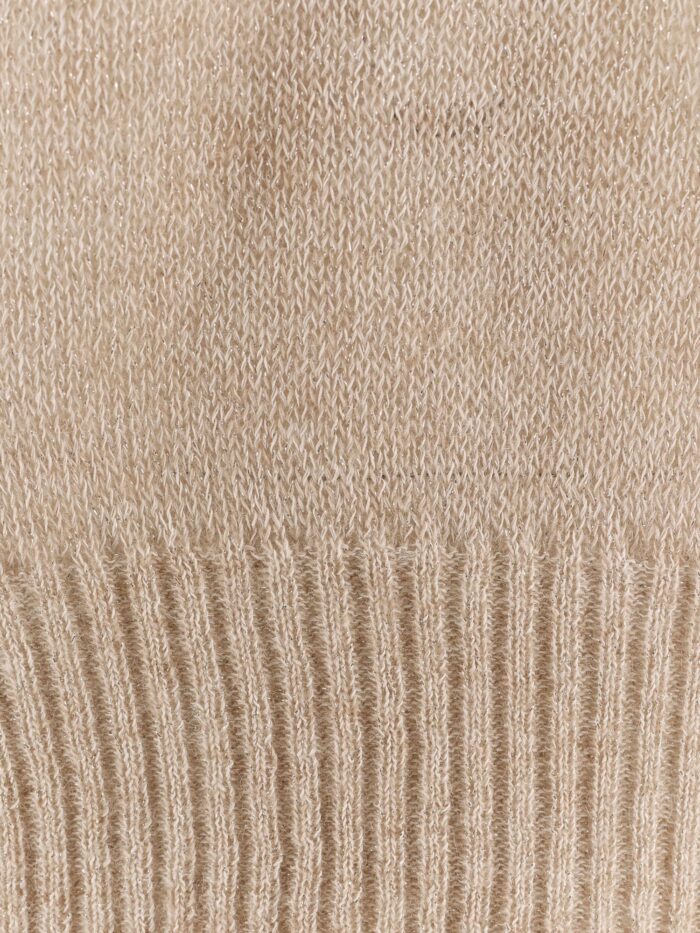 Brunello Cucinelli Paper Yarn And Mohair Sweater With Lurex Effect