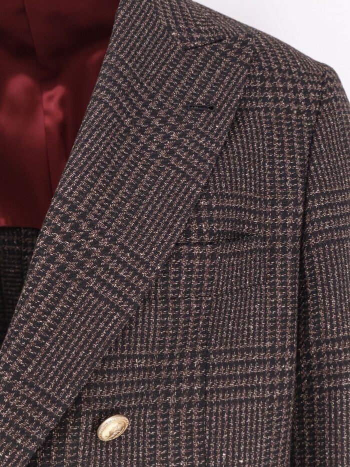 Brunello Cucinelli Prince Of Wales Wool Blend Blazer