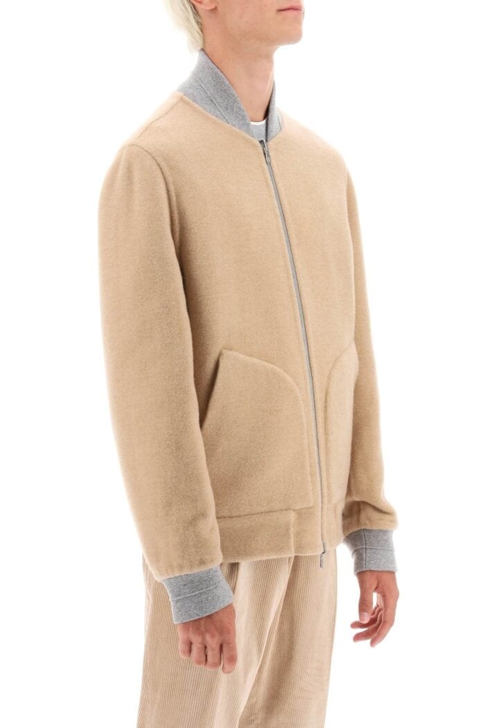 Brunello Cucinelli Reversible Cashmere Bomber Jacket