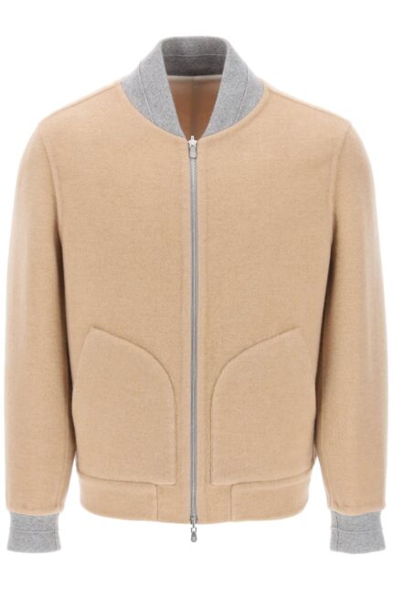 Brunello Cucinelli Reversible Cashmere Bomber Jacket