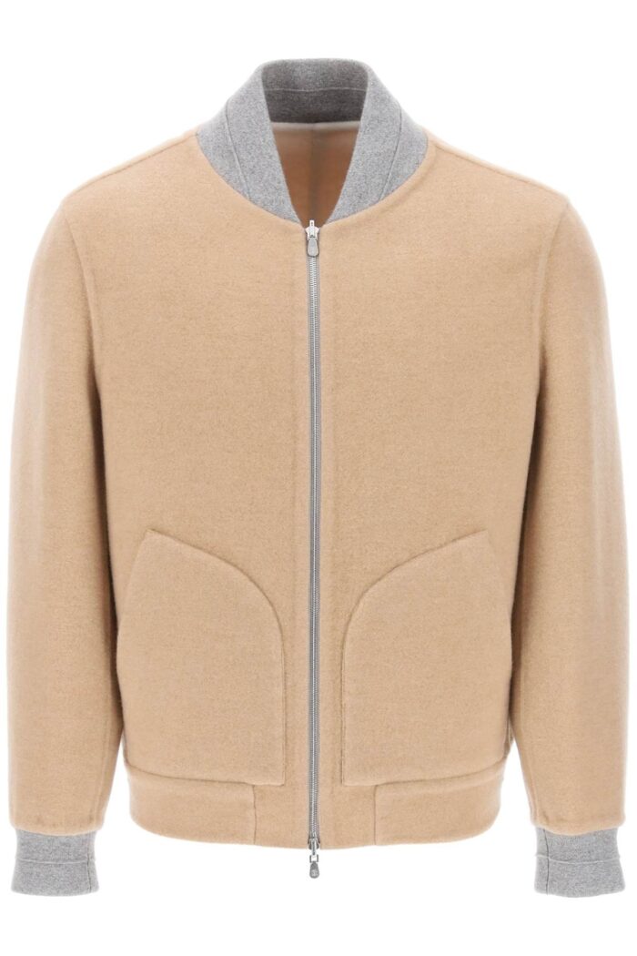 Brunello Cucinelli Reversible Cashmere Bomber Jacket