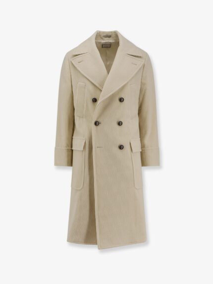 Brunello Cucinelli Ribbed Cashmere Coat