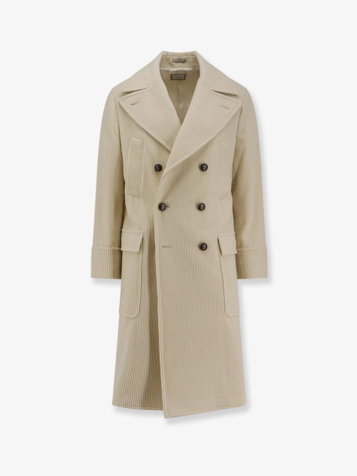 Brunello Cucinelli Ribbed Cashmere Coat