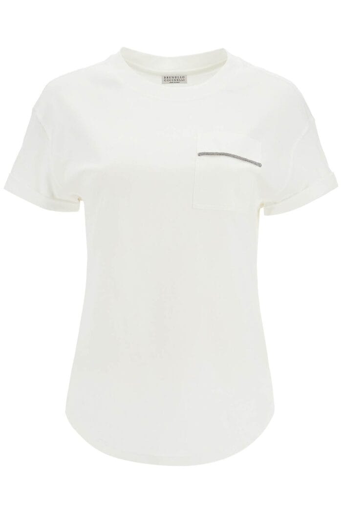 BRUNELLO CUCINELLI "shiny Pocket Detail T-shirt