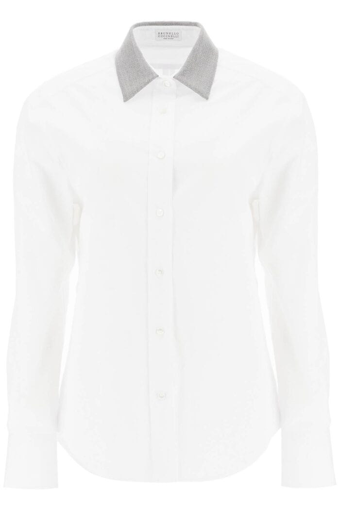 BRUNELLO CUCINELLI "shirt With Beaded Collar