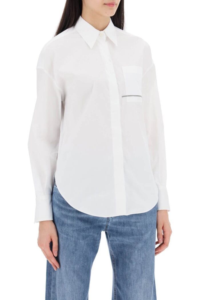 BRUNELLO CUCINELLI "shirt With Jewel Detail On The