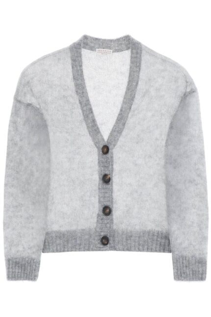 BRUNELLO CUCINELLI Short Wool And Mohair Cardigan