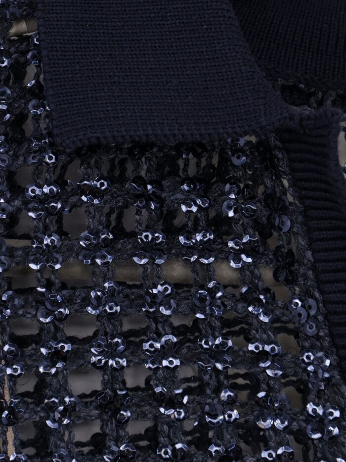 Brunello Cucinelli Silk And Linen Sweater With Sequins