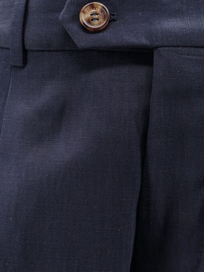 Brunello Cucinelli Silk And Linen Trousers