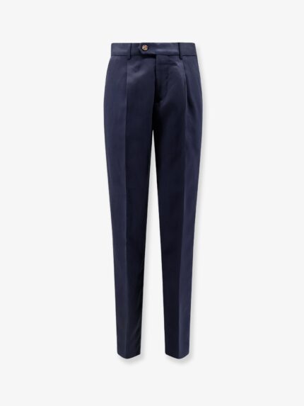 Brunello Cucinelli Silk And Linen Trousers