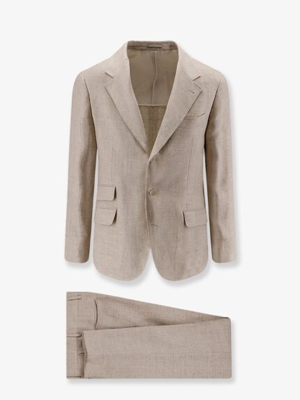 Brunello Cucinelli Silk, Linen And Wool Suit