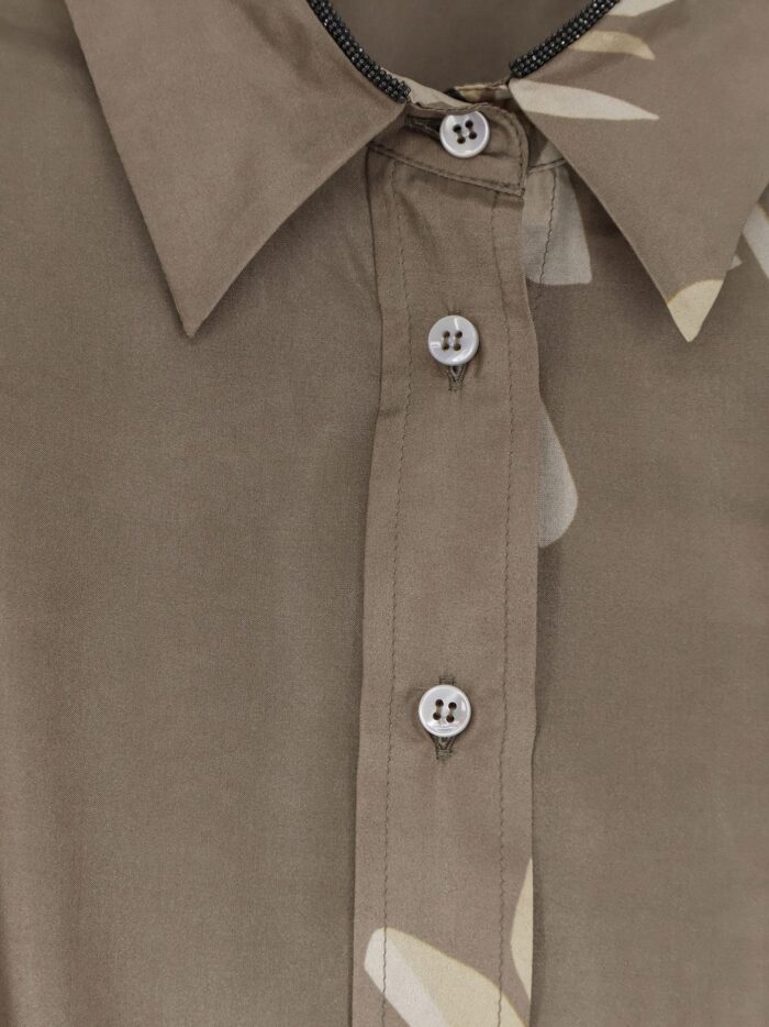 Brunello Cucinelli Silk Shirt With Belt