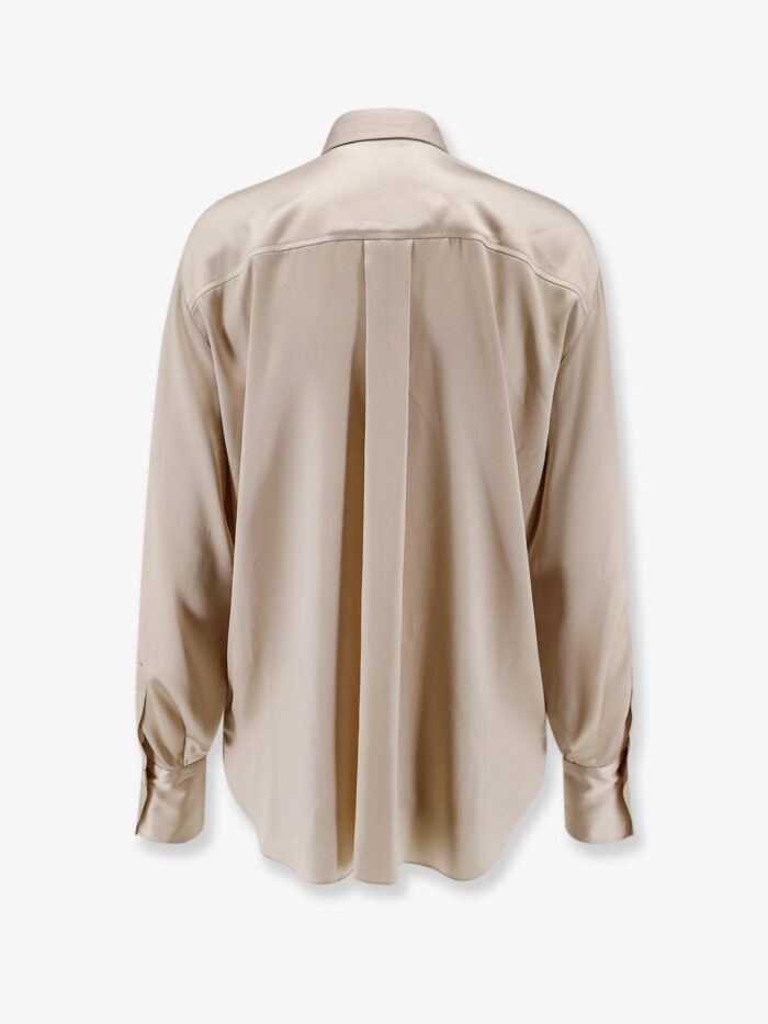 Brunello Cucinelli Silk Shirt With Monili Detail