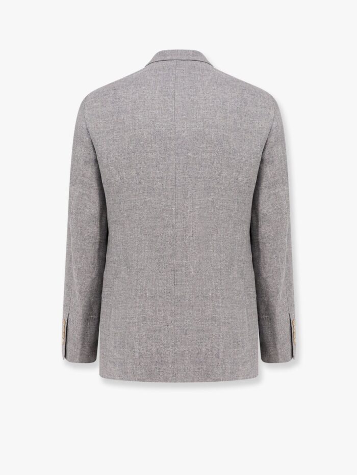 Brunello Cucinelli Single-breasted Linen Blend Blazer