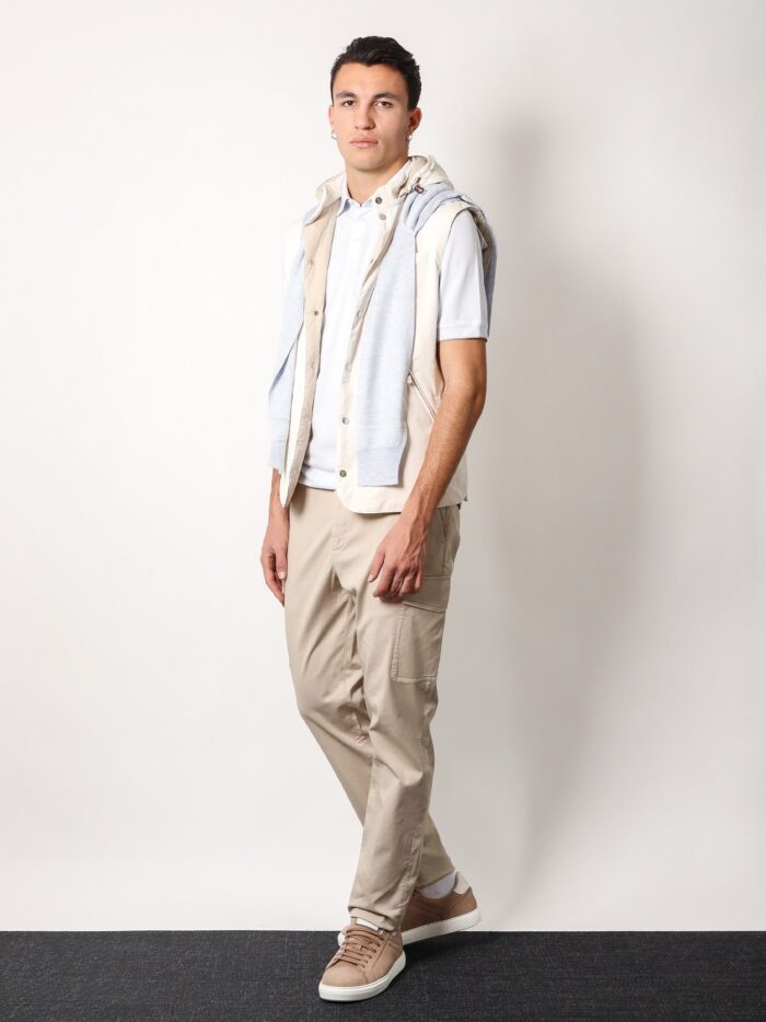 Brunello Cucinelli Sleeveless Jacket With Removable Hood
