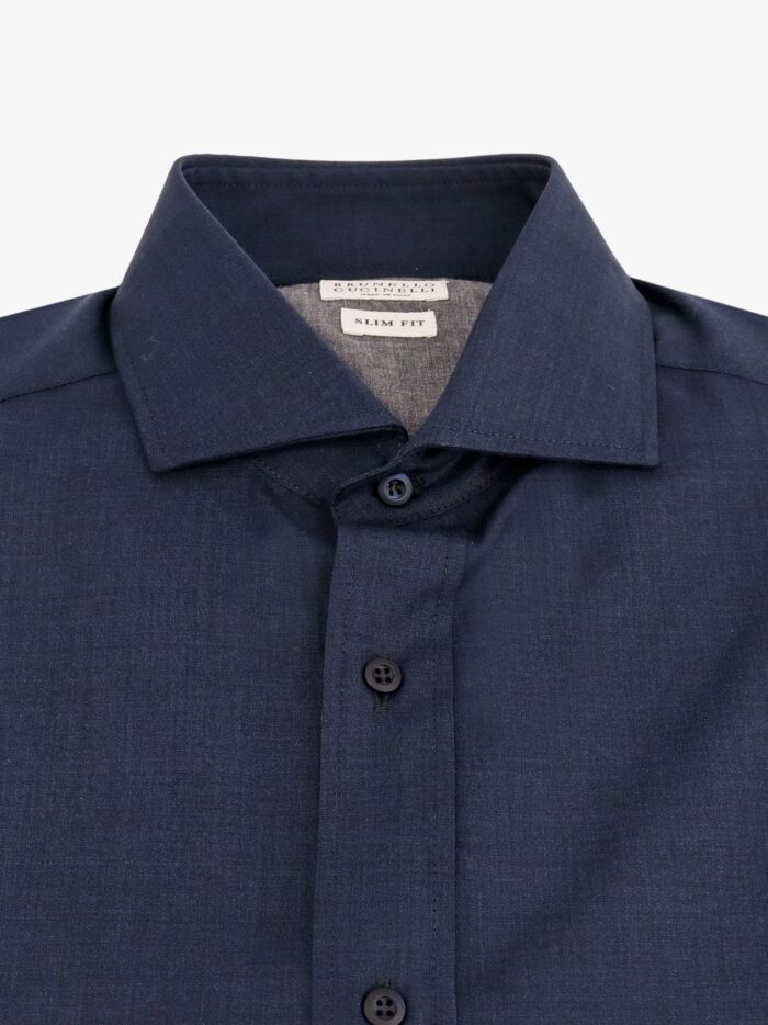 Brunello Cucinelli Slim Fit Virgin Wool Shirt