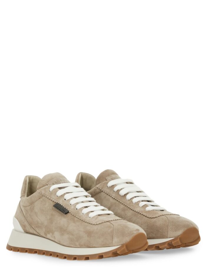 Brunello Cucinelli SNEAKER RUNNING IN CAMOSCIO
