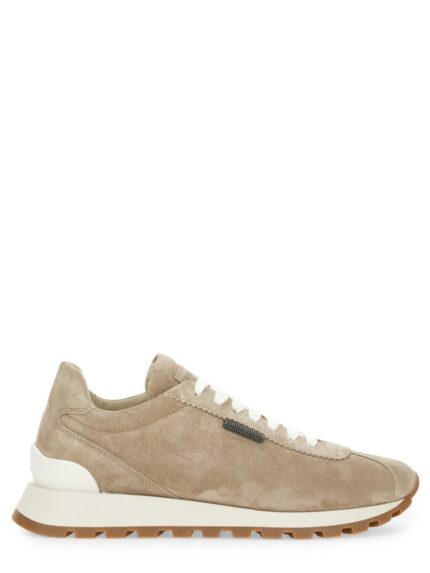 Brunello Cucinelli SNEAKER RUNNING IN CAMOSCIO