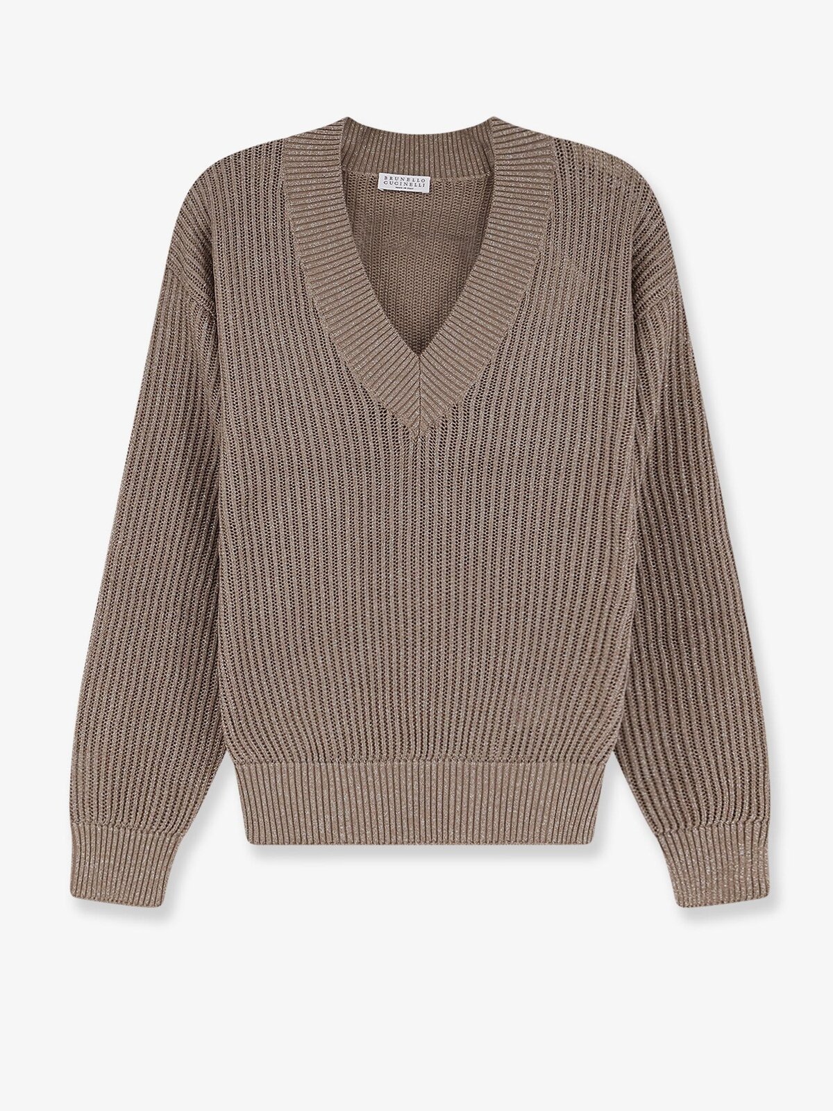 Brunello Cucinelli Sparkling Cotton And Viscose Blend Sweater