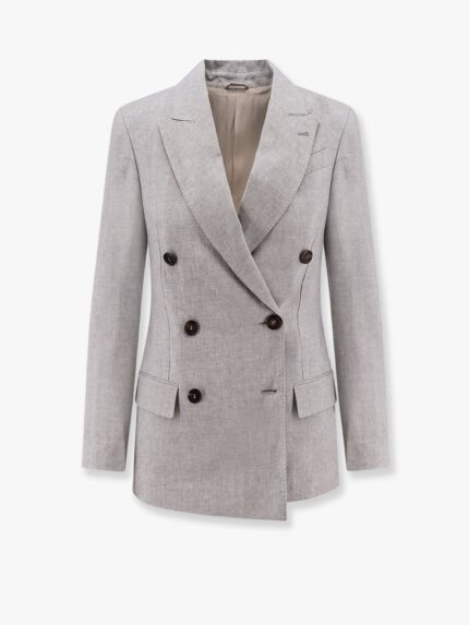 Brunello Cucinelli Sparkling Linen Blazer