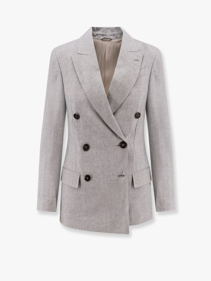 Brunello Cucinelli Sparkling Linen Blazer