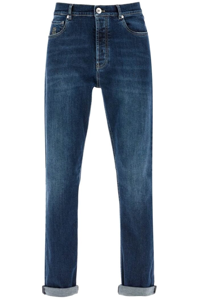 brunello cucinelli "stretch denim iconic fit jeans for a BRUNELLO CUCINELLI "stretch Denim Iconic Fit Jeans For A