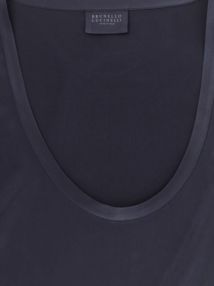 Brunello Cucinelli Stretch Silk Tank Top