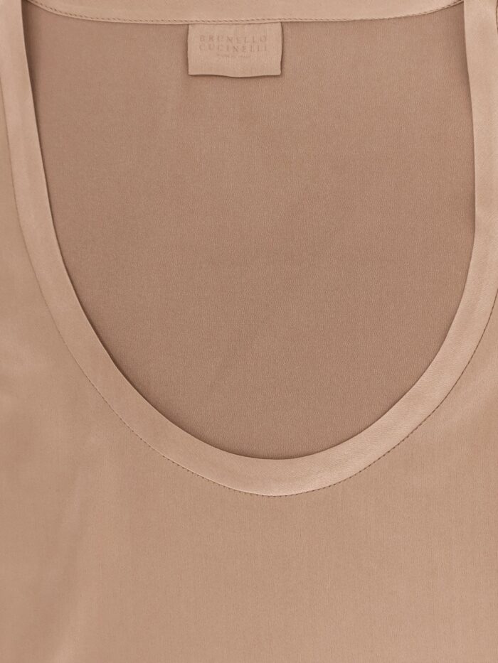 Brunello Cucinelli Stretch Silk Tank Top